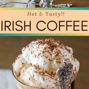 美味，光滑的爱尔兰咖啡是一种热的咖啡鸡尾酒，意味着啜饮通过泡沫奶油浇头。gydF4y2Ba