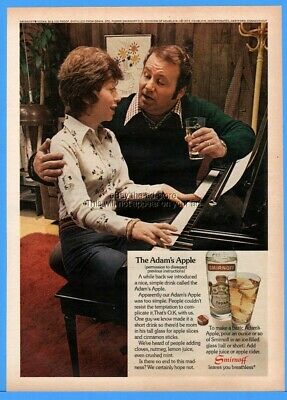 1973年，皇冠伏特加亚当苹果鸡尾酒广告gydF4y2Ba